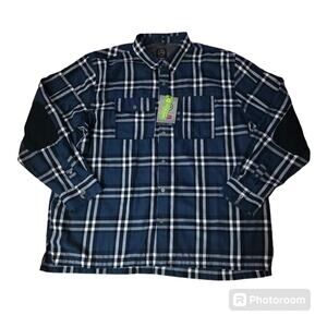 NWT, Wrangler Men’s All Terrain Gear Regular Fit Plaid, Size 2XL